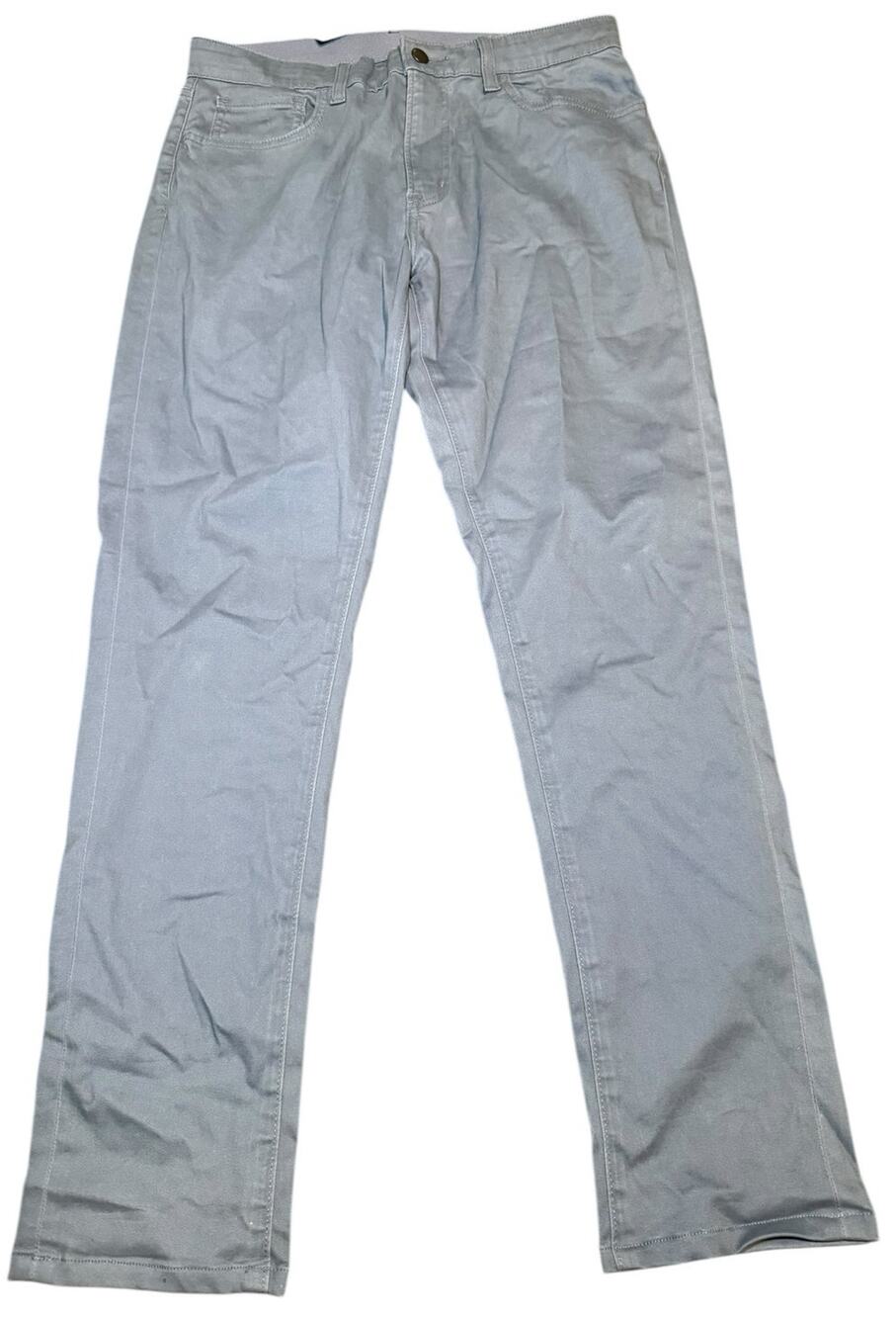 Uniqlo EZY Ultra Stretch Dry-Ex Slim Fit Pants, Dusty Blue Slate, Men's 30-33